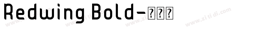 Redwing Bold字体转换